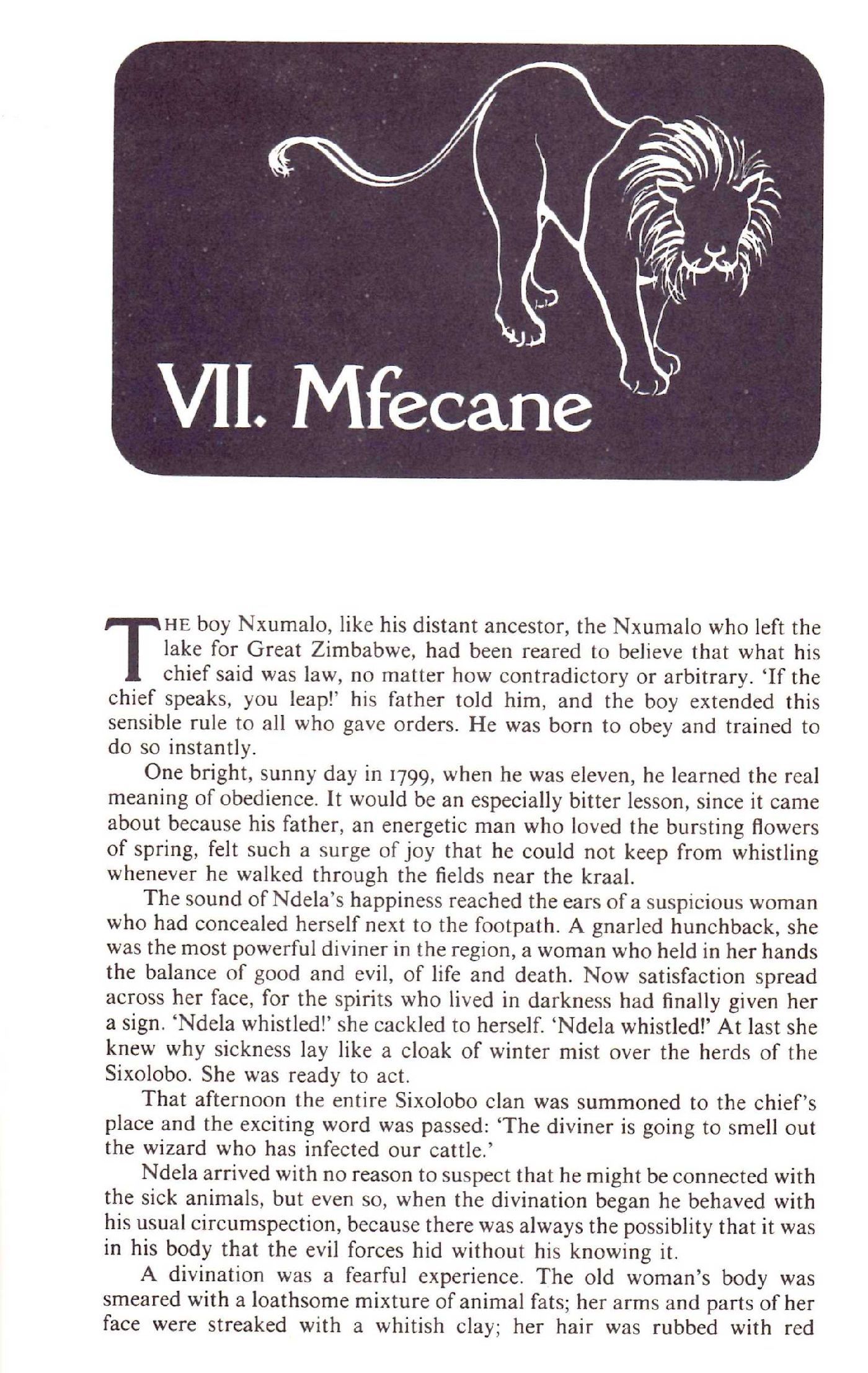 Excerpt from Mfecane chapter, The Covenant | James A Michener 1