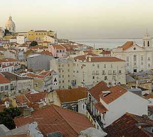 View of Alfama from the Miradouro of Santa Luzia in Lisbon, Portugal [7]