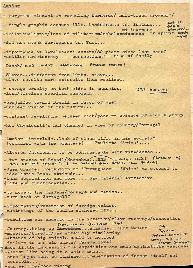 Brazil Final Research Notes Amador Flores da Silva