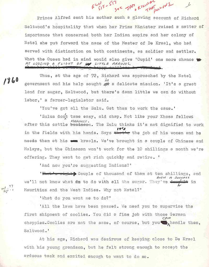 James Michener's Covenant - Uys Draft Saltwood 2