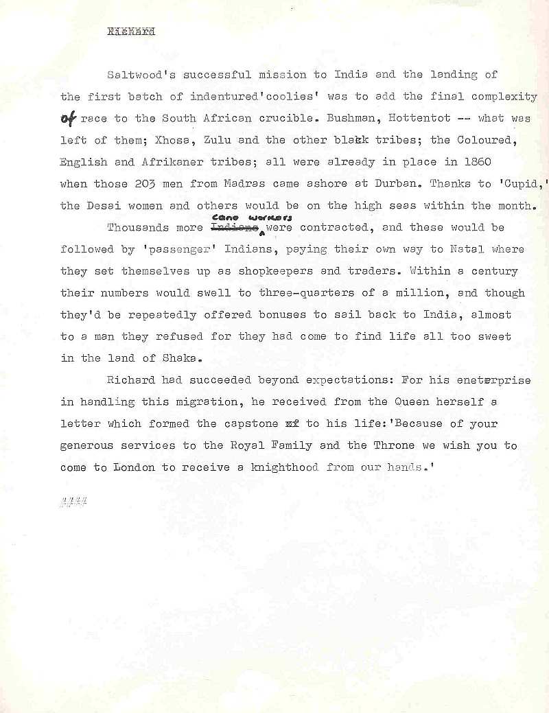 James Michener's Covenant - Uys Draft Saltwood 6