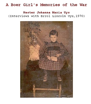 Boer War Child's Memories