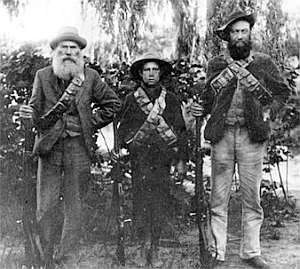 Boer commandos of three generations from http://www.anglo-boer.co.za/