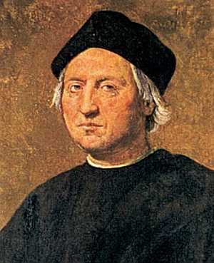 Christopher Columbus, posthumous portrait, Florentine painter Ridolfo Ghirlandaio (1483-1561) [9]