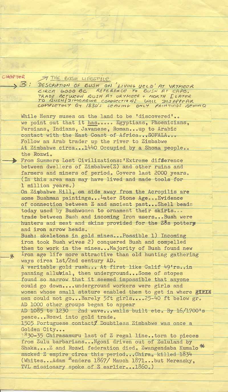 James A Michener Covenant - Uys Plot Notes 2