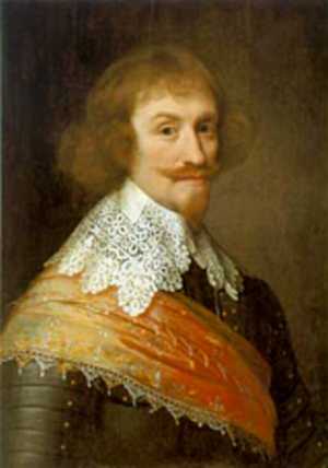 Jean-Maurice of Nassau-Siegen (or Johann Moritz von Nassau-Siegen), 1603-1679, was the general governor of the Dutch colonies in Brazil. This oil-painting portrait in 1637 is preserved at Siegerlandmuseum of Siegen.[13]