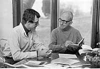 Photo Errol Lincoln Uys and James Michener