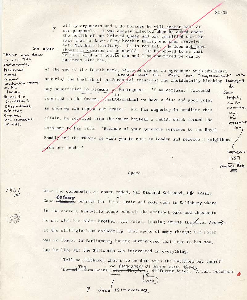 James Michener's Covenant - Michener Draft Saltwood 4
