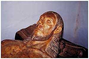 "Dead Christ" at the Paraguayan Reduction of San Ignacio Guazœ was carved in the 1600s by a Guaraní artist [10]