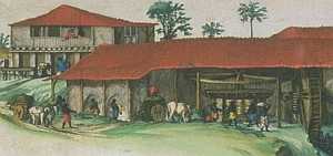 Sugar plantation, engenho, Pernambuco, Brazil 1640 [6]
