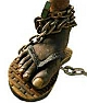 Brazilian slave, shackles on foot