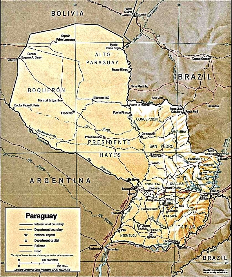 Paraguay map