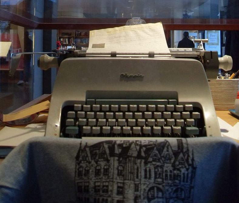 Michener's typewriter at the James A. Michener Art Museum in Doylestown, Pennsylvania