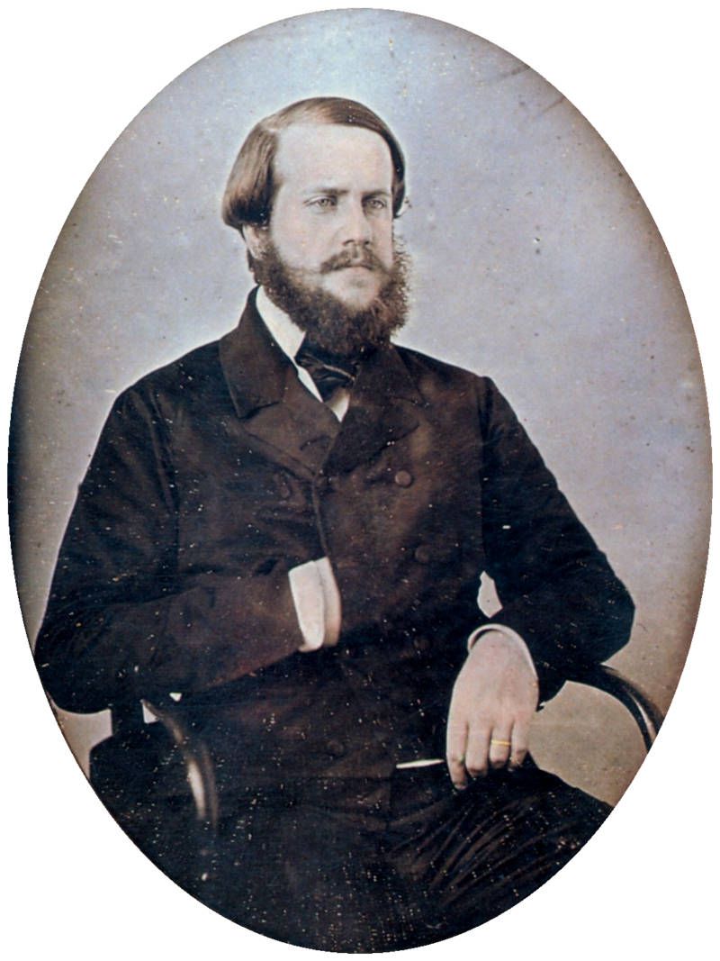 Pedro II around age 25, c.1851-  Louis Buvelot