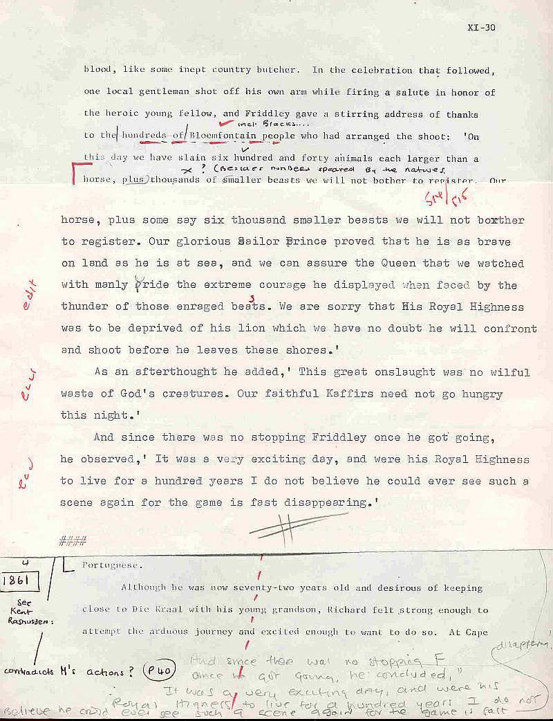 Errol Lincoln Uys draft for Saltwood-Desai story in The Covenant 1
