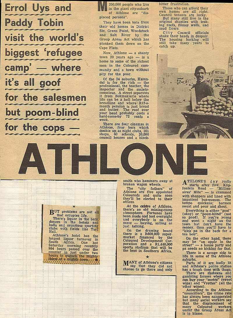 Athlone - The world's largest refugee camp - Post, South Africa