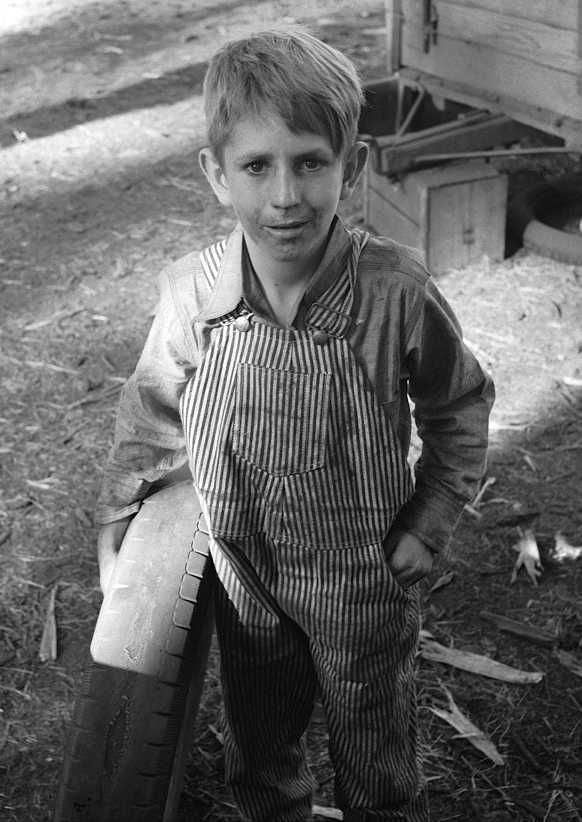  Bean picker's child from Joplin, Missouri Photo: Dorothea Lange