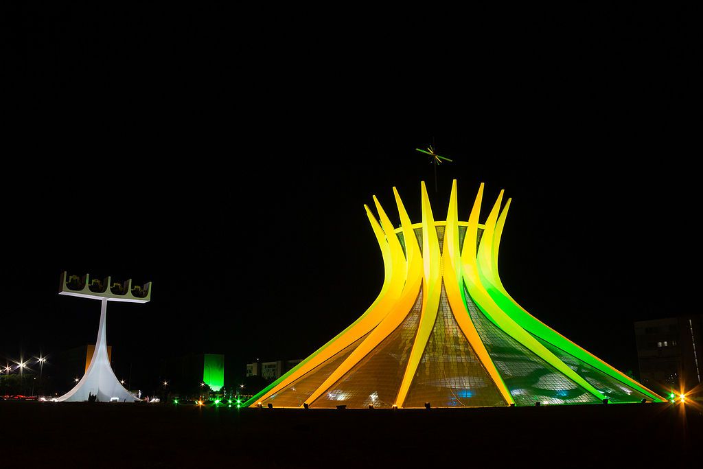 View of the Cathedral of Brasília.