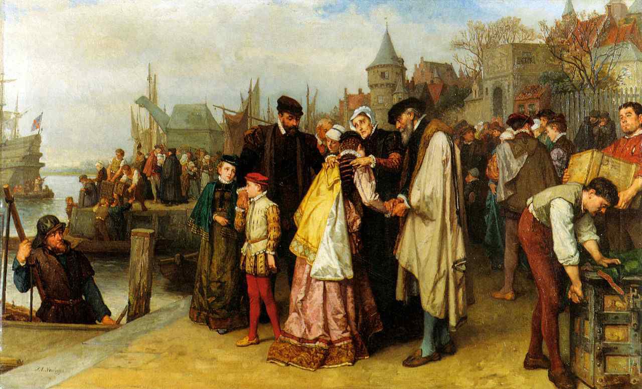 Emigration-of-the-Huguenots  -Jan-Antoon-Neuhuys