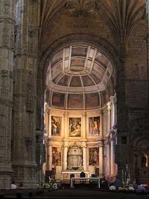 Jeronimos Monastery interior, Lisbon