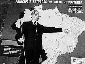 Juscelino Kubitschek outtlines plans for Brasília 