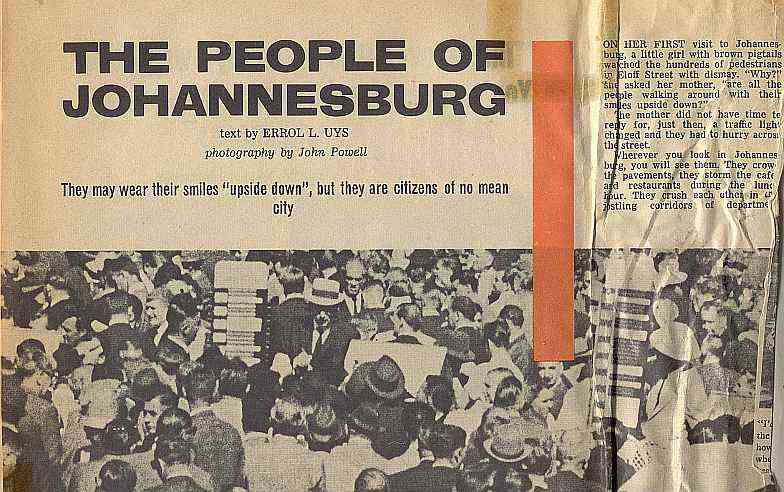 People of Johannesburg - Personality Magazine, South Africa