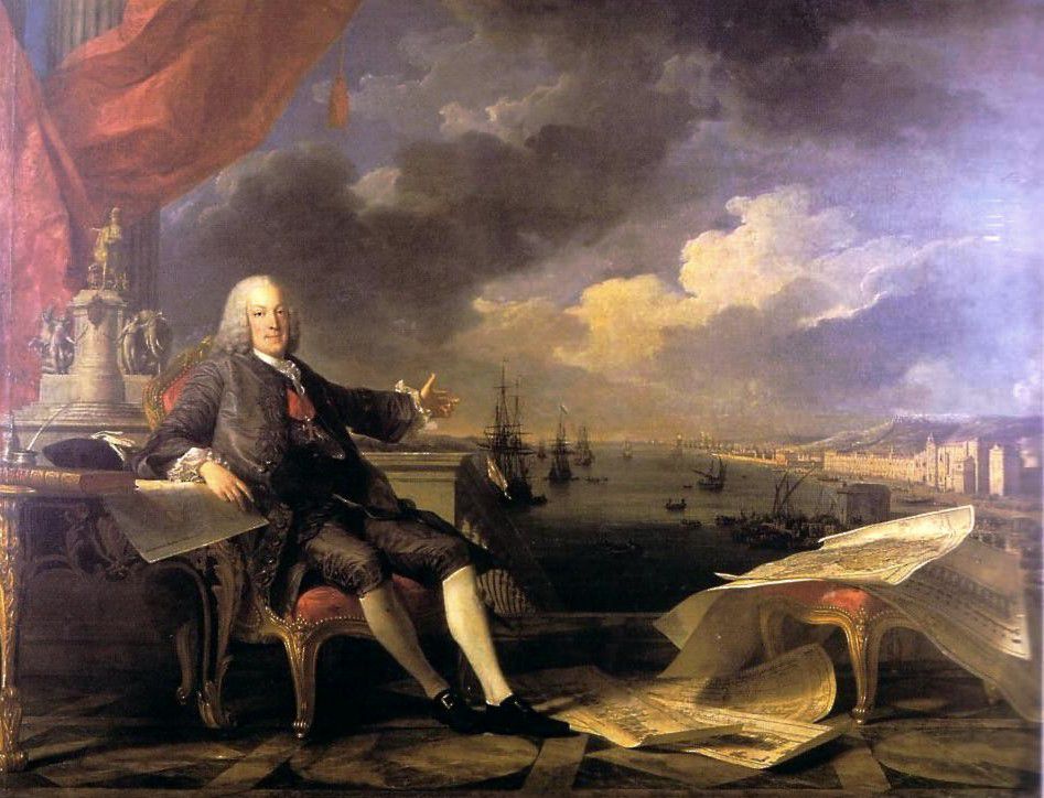 Marquis of Pombal -  Louis-Michel van Loo and Claude Joseph Vernet; 1766.