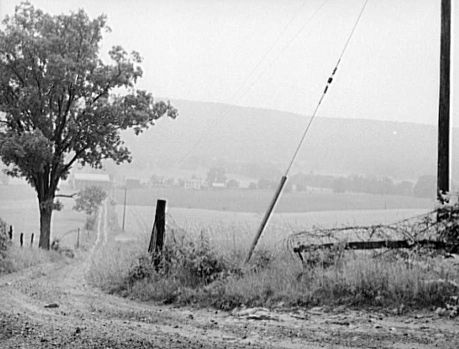   Rainy day farmland near State College, Pennsylvania Photo: Edward Rosskam