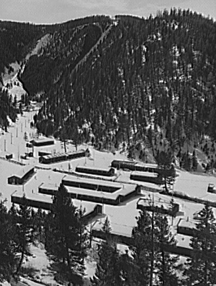 Granite County, Montana. CCC (Civilian Conservation Corps) camp Photo: John Vachon