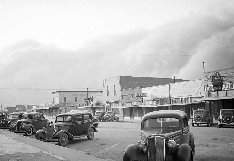 Dust storm, Elkhart, Kansas