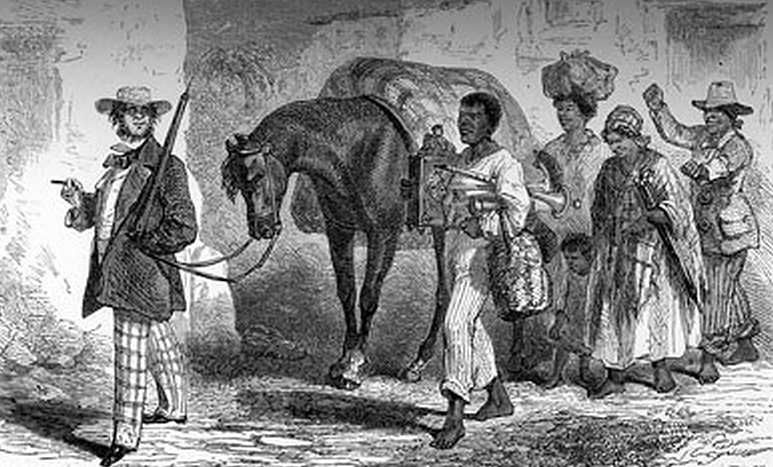 Returning from slave market, Brazil - Jean Baptise Debret