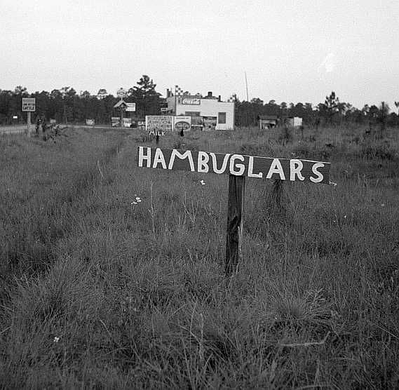 Georgia road sign  Photo: Dorothea Lange