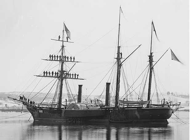 Tacuari, flagship of the Paraguayan Navy, 1864 was similar to this vessel