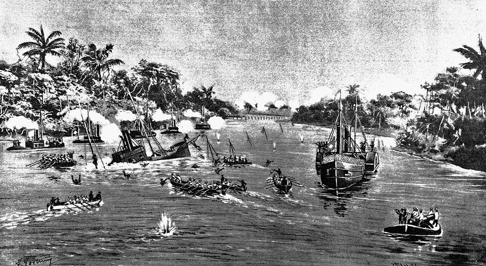Torpedo attack on  Brazilian ironclad, Rio de Janeiro | Image: Wikipedia Commons