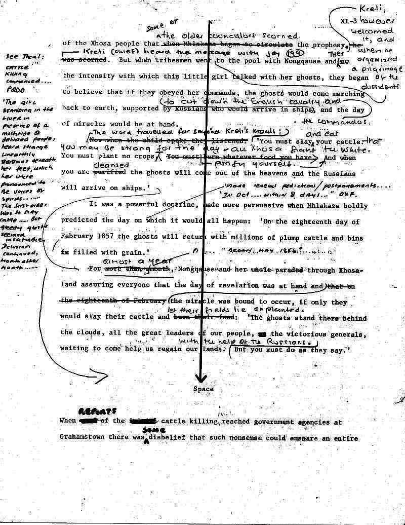 James A. Michener manuscript for The Covenant - Nongquase draft edited  by Uys 3