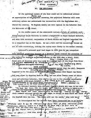 James A. Michener - Covenant - Plotting notes by Errol Lincoln Uys