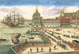 Ribeira Palace and Square in Lisbon, Portugal. [6]